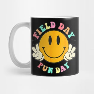 Retro Groovy  Fun Day Smile Face Teacher Kids Mug